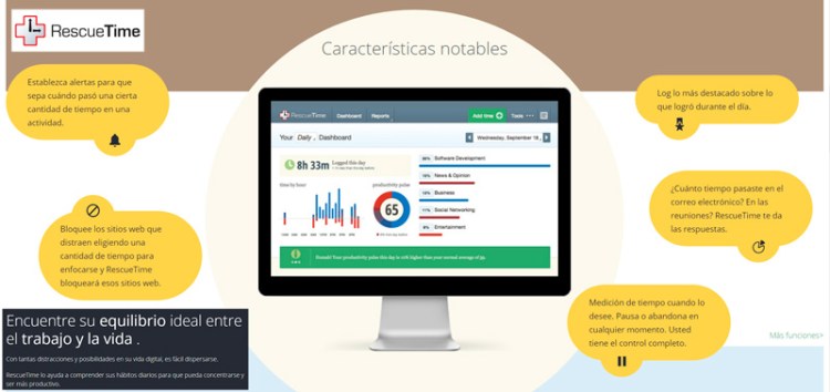 RescueTime (Controla el Tiempo y Aumenta tu productividad)