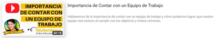 Video: Importancia de contar con un equipo de trabajo