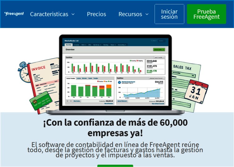 FreeAgent (Contabilidad en línea creado especialmente para Freelancers)