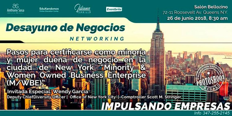 Evento Impulsado Empresas (Desayuno de Negocios/Networking)