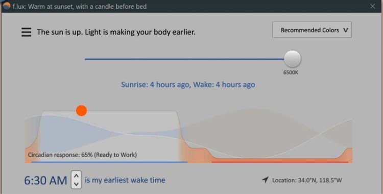 F.lux (Protege tu vista y dile adiós a la fatiga visual)